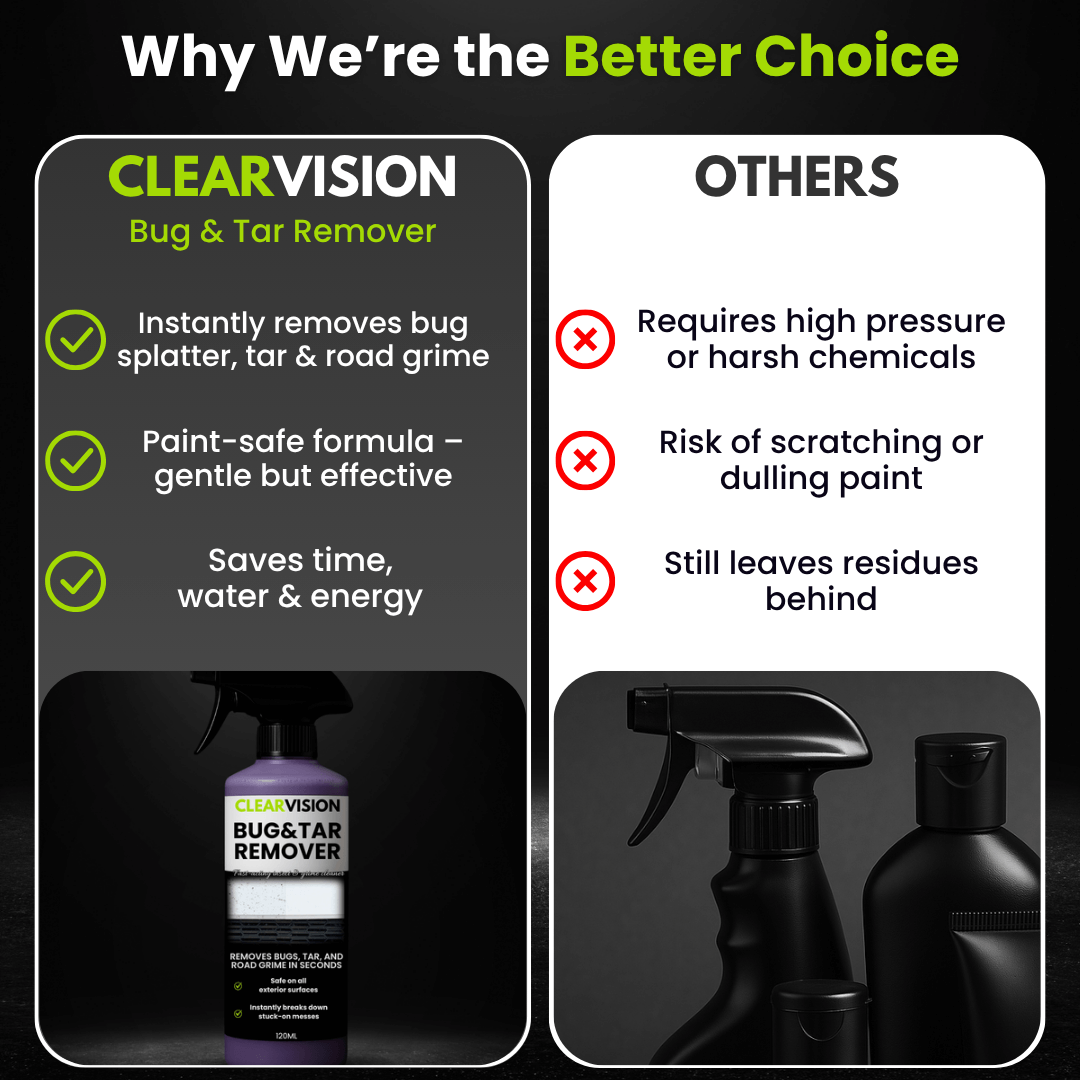 ClearVision™ – Bug & Tar Remover | Quick Clean Solution
